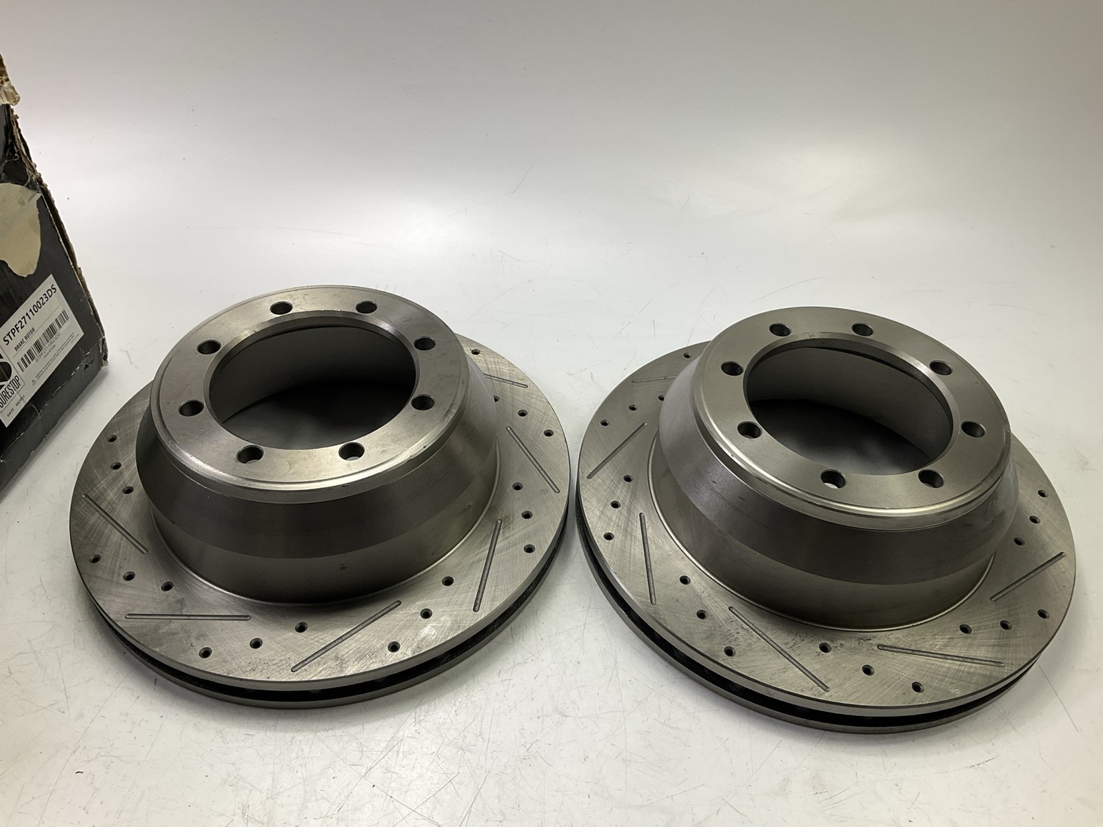 SureStop Rear Slotted & Drilled Brake Rotor PAIR, 00-04 F-150 7700 LBS 2WD 8-LUG