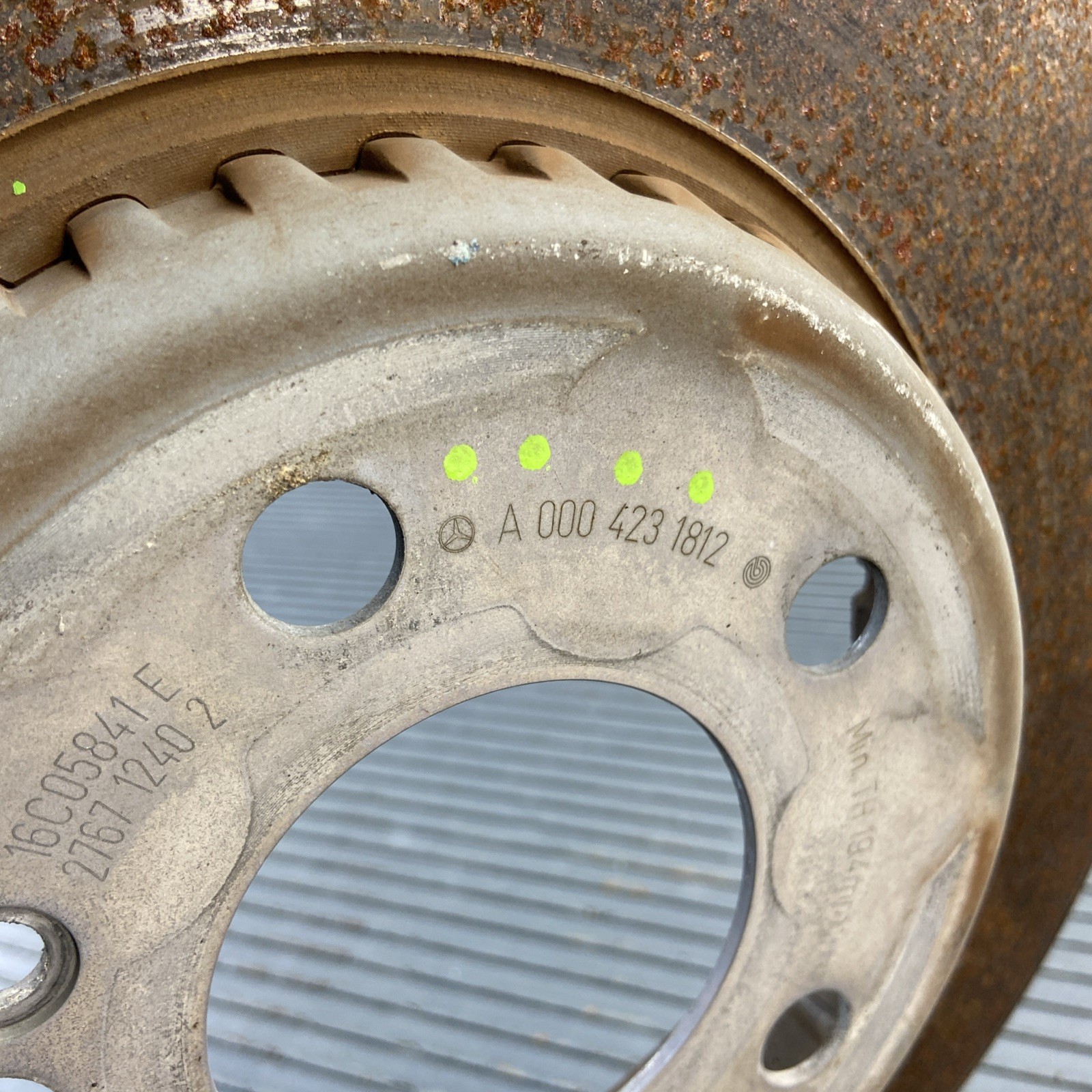 2015-2023 Mercedes C300 C205 RWD Brake Rotor Disc Rear Left & Right Set 2 OEM