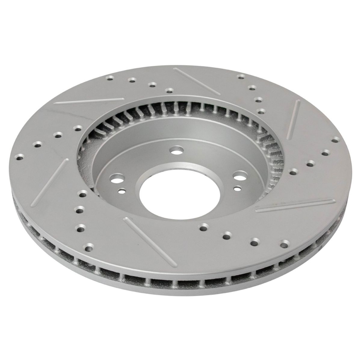 Performance Drilled & Slotted Front G-Coated Disc Brake Rotor Pair