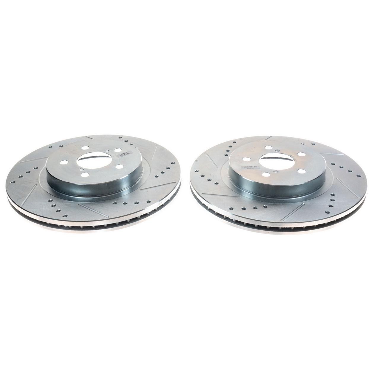 PowerStop Disc Brake Rotor Set – Fits Subaru Forester 2020-2019 DRILLEDSLOTTED R