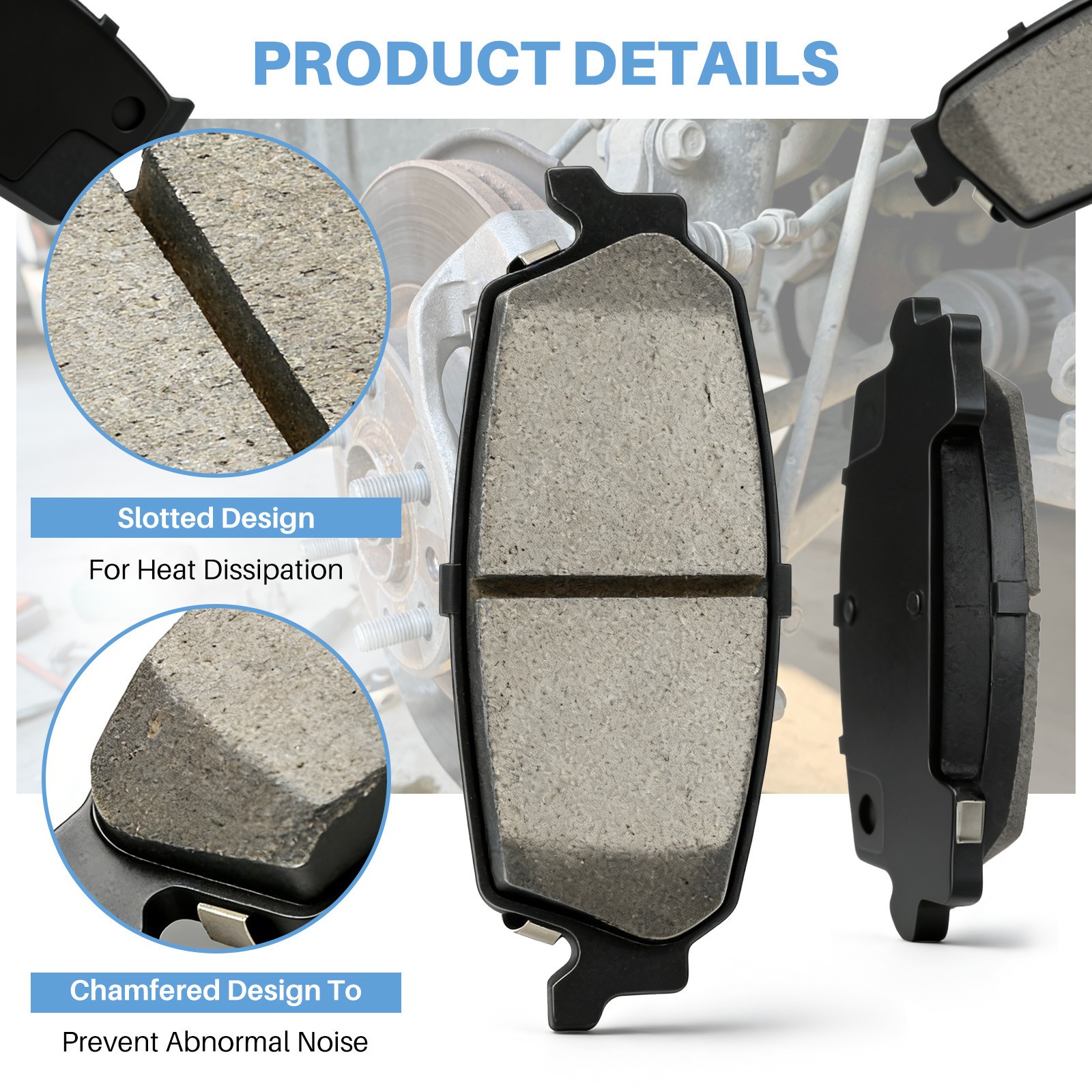 Front & Rear Left & Right Ceramic Brake Pads For Ford F-150 2012 – 2020