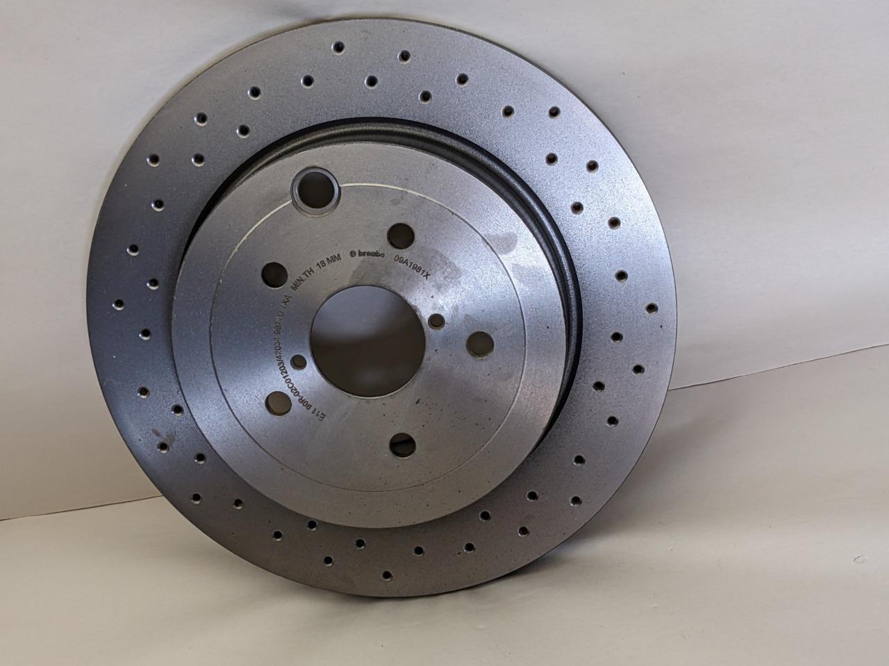 OEM Brembo 2008-2017 Subaru Rear Left Right Brake Disc Rotor 18mm 09A1981X