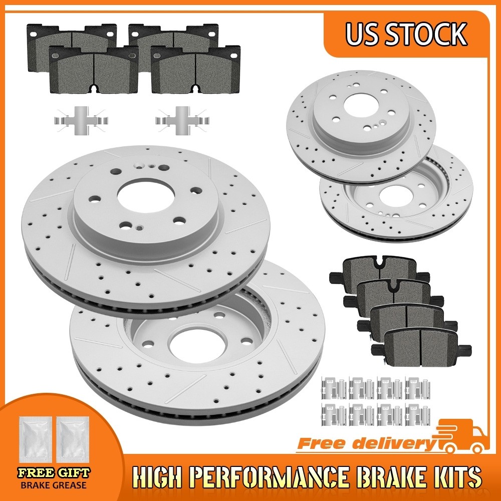Front Rear Brake Rotor Pad For Silverado/Sierra1500 Escalade Tahoe Yukon 2019-24