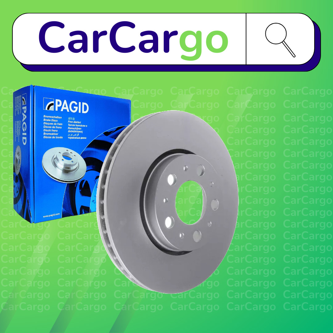 Pagid Vented Front Brake Discs Pair For Volvo S60 2.4 Bi-Fuel 2001-2010 285.5 mm
