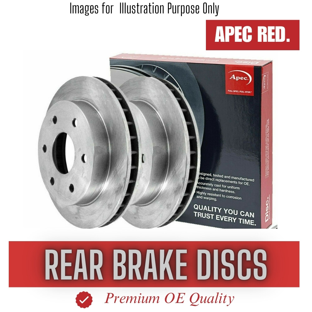 Brake Discs Pair Rear FOR RANGE ROVER L322 313bhp 4.4 10->12 Diesel Apec