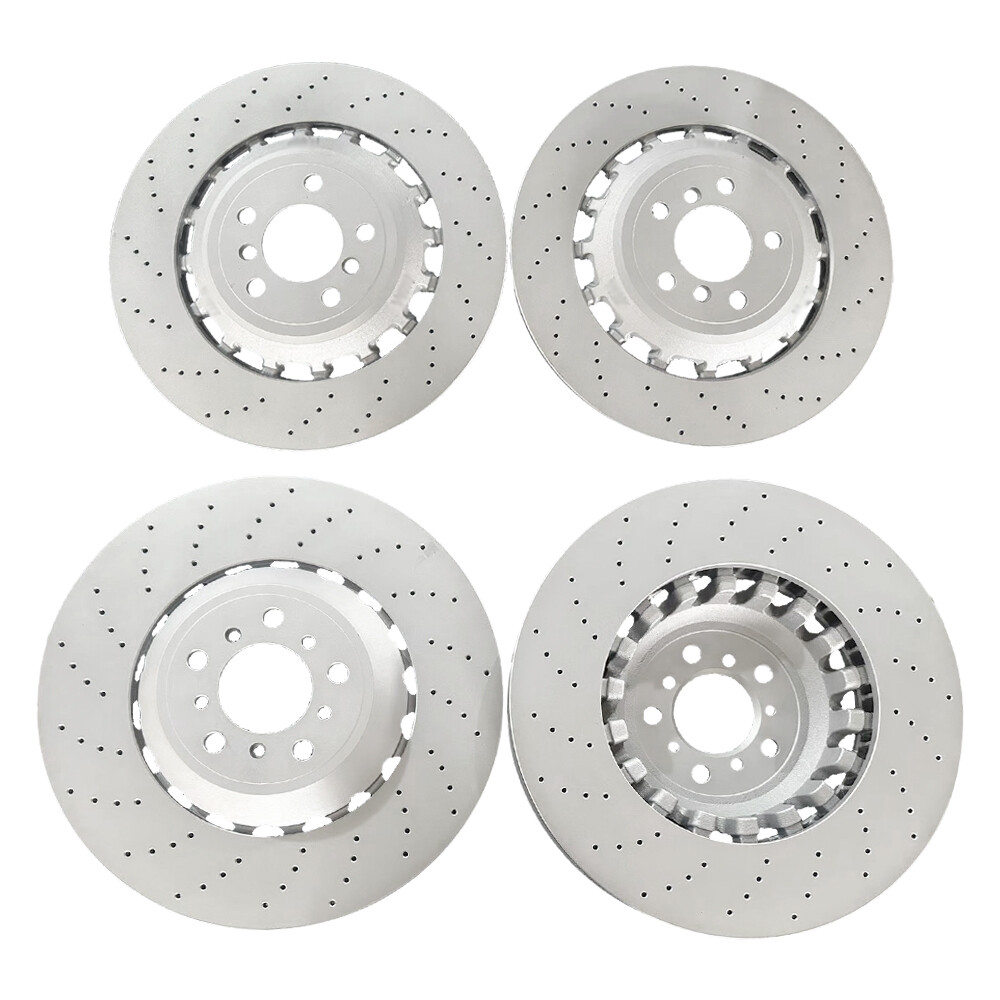 For BMW F06 F10 F12 M5 M6 Front & Rear Vented & Drilled Disc Brake Rotors