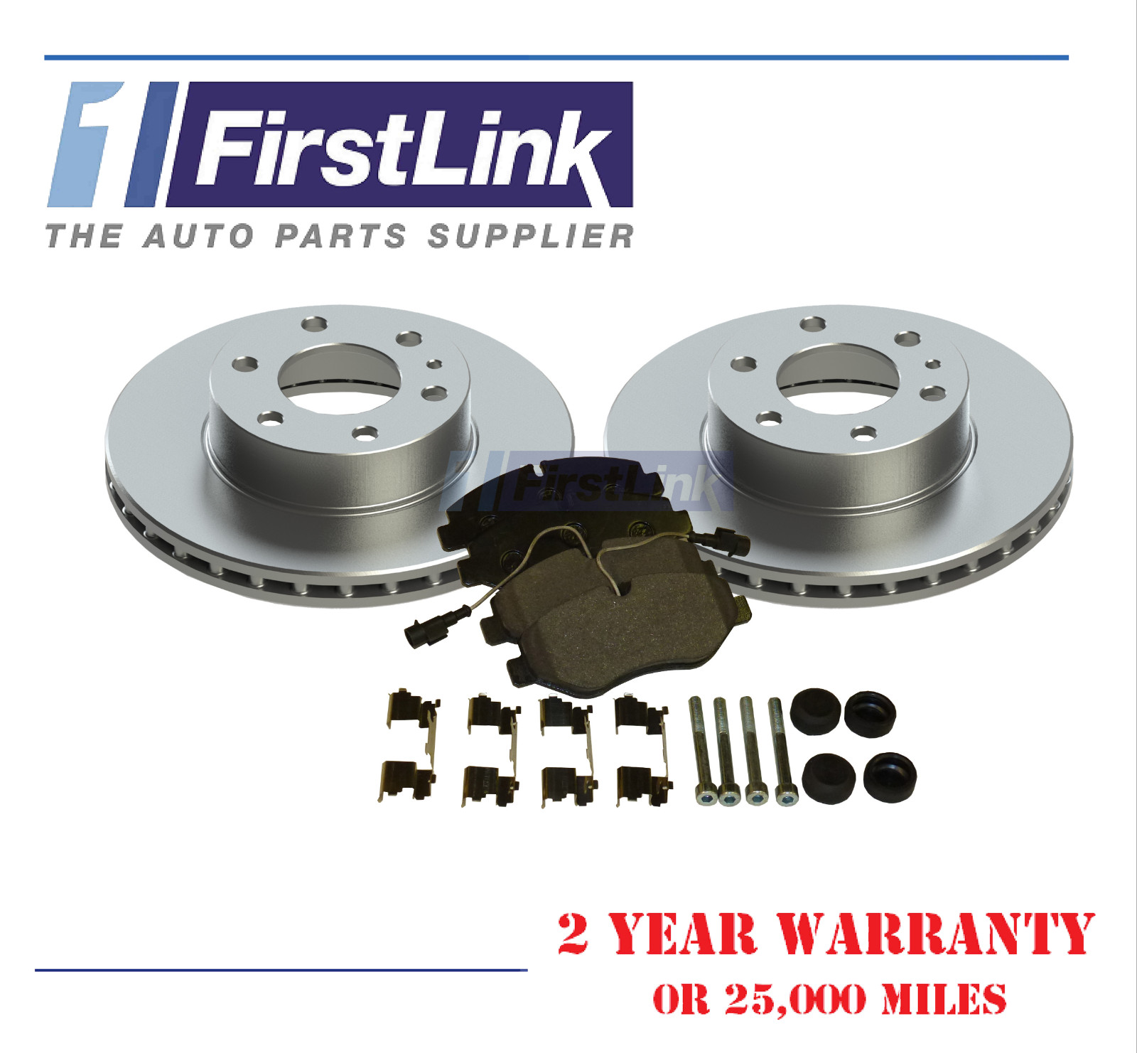 FITS- Iveco Daily MK3-6 (2006>) 300mm 33S 35C 35S 40C 45C Front Brake Disc Pad