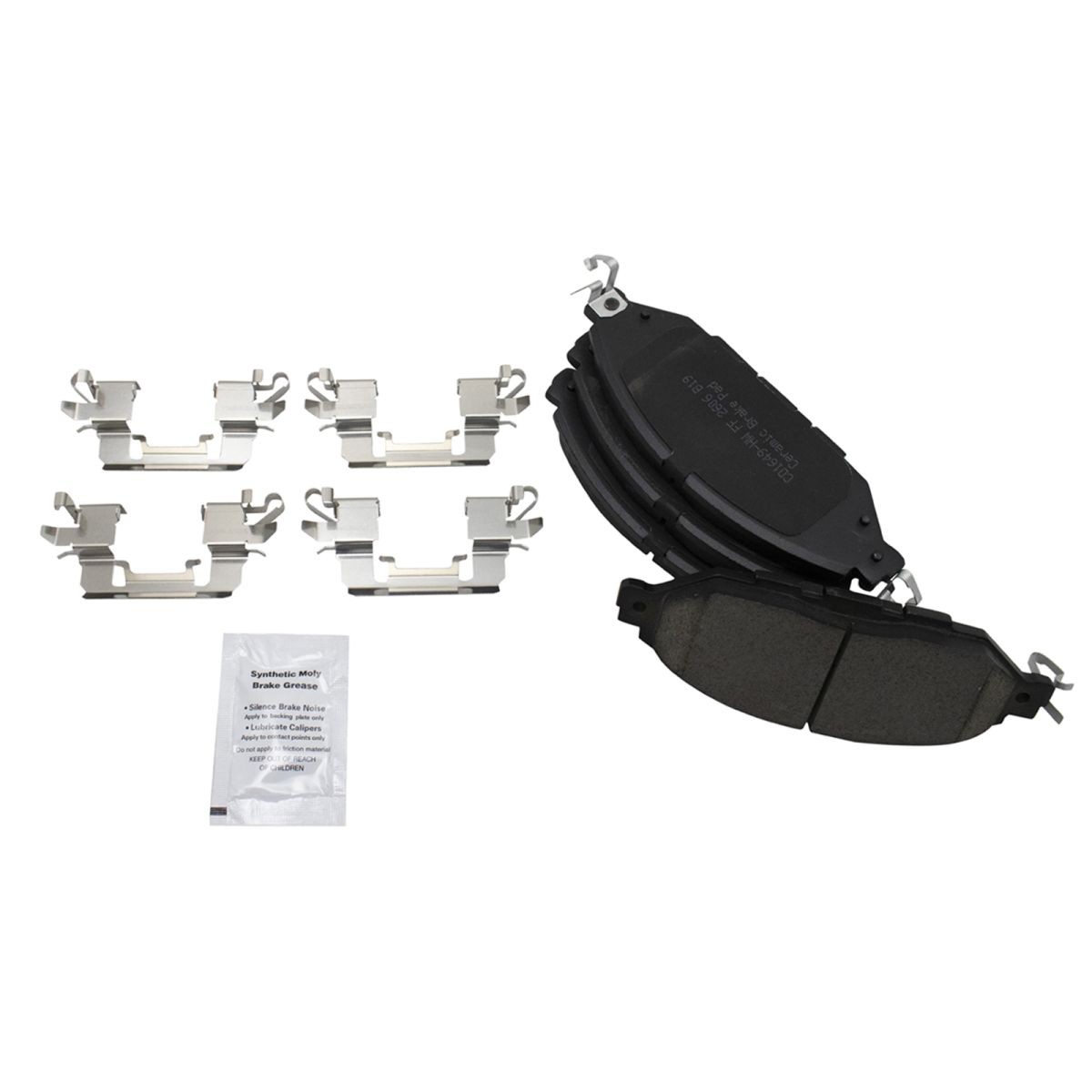 TRQ Front Rear Ceramic Brake Pad Performance Coated Rotor Kit w/Chemicals