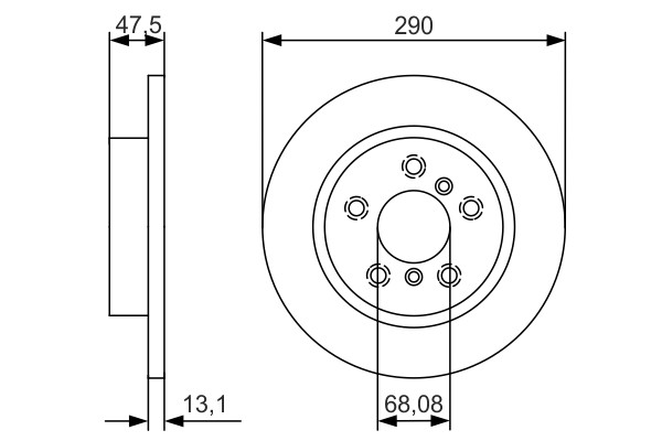 2x Brake Discs Pair Solid fits RENAULT KADJAR 1.6D Rear 15 to 18 R9M414 289.5mm