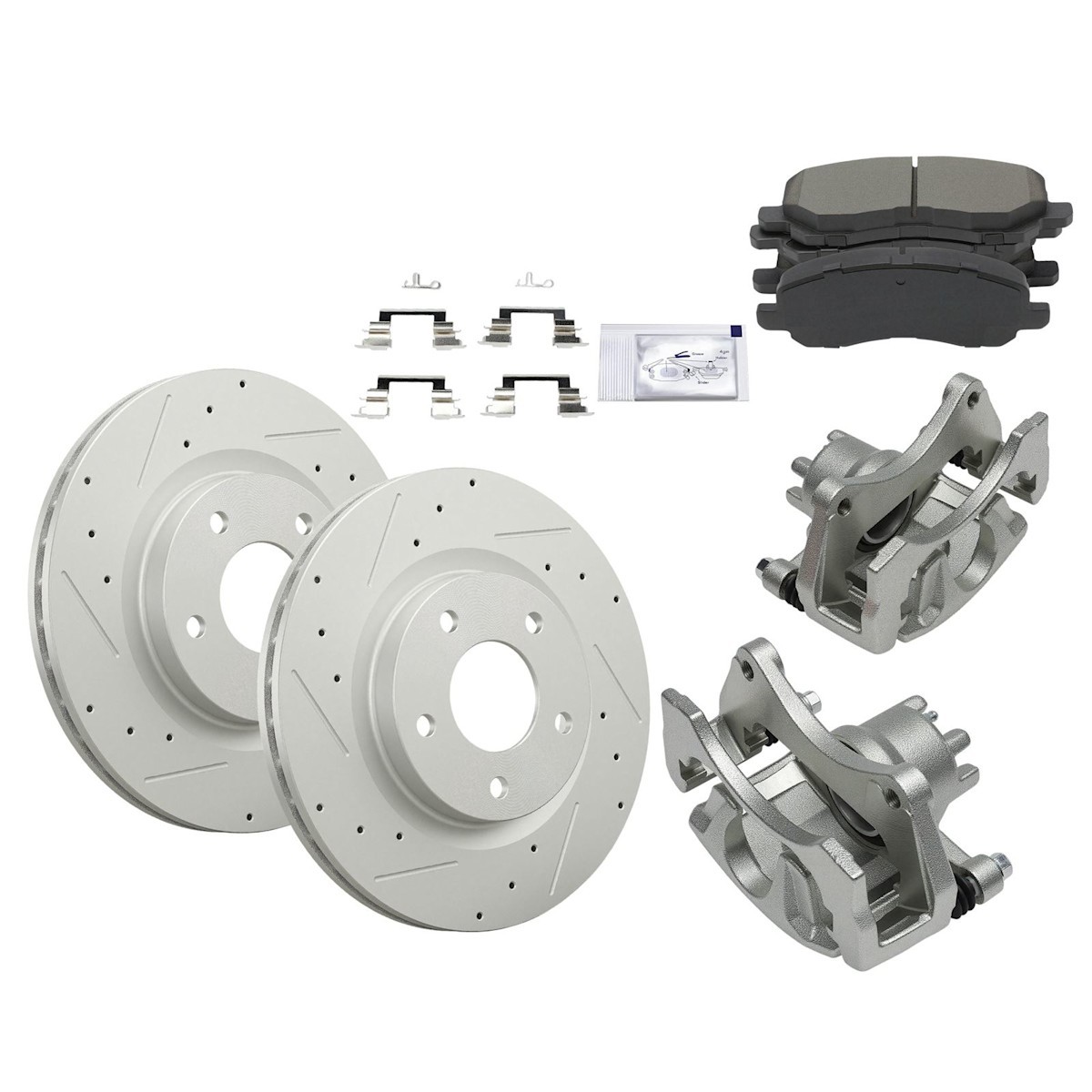 2-Wheel Set Brake Kit With Calipers Front or Rear for Jeep Patriot Compass Dodge