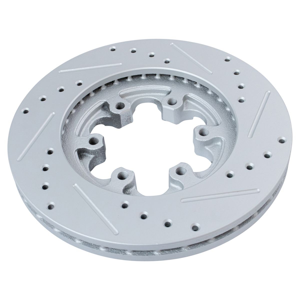 Performance Disc Brake Rotor Drilled & Slotted Front G-Coated Pair