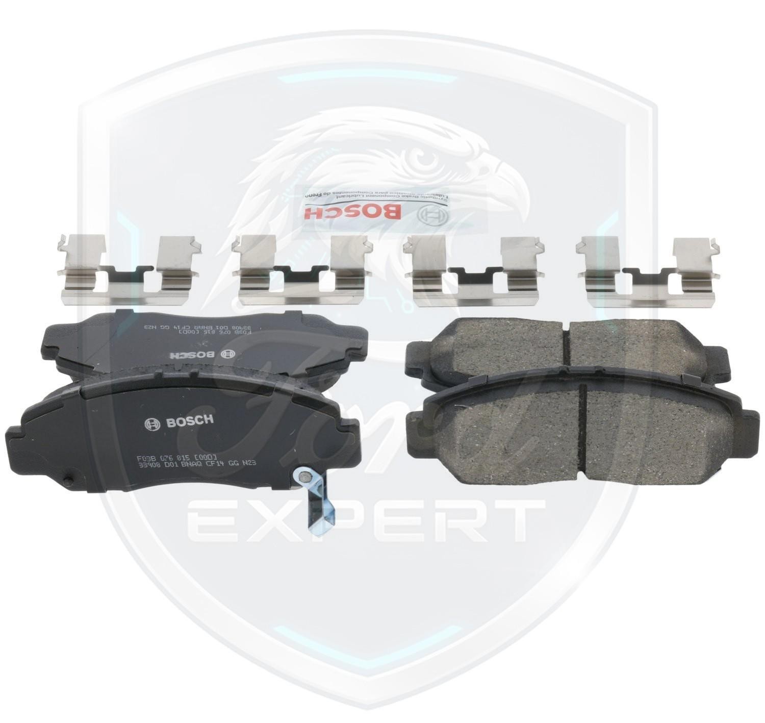 BOSCH OEM Front Pads & Rear Shoes For 2003-2007 Honda Accord Lifetime Warranty