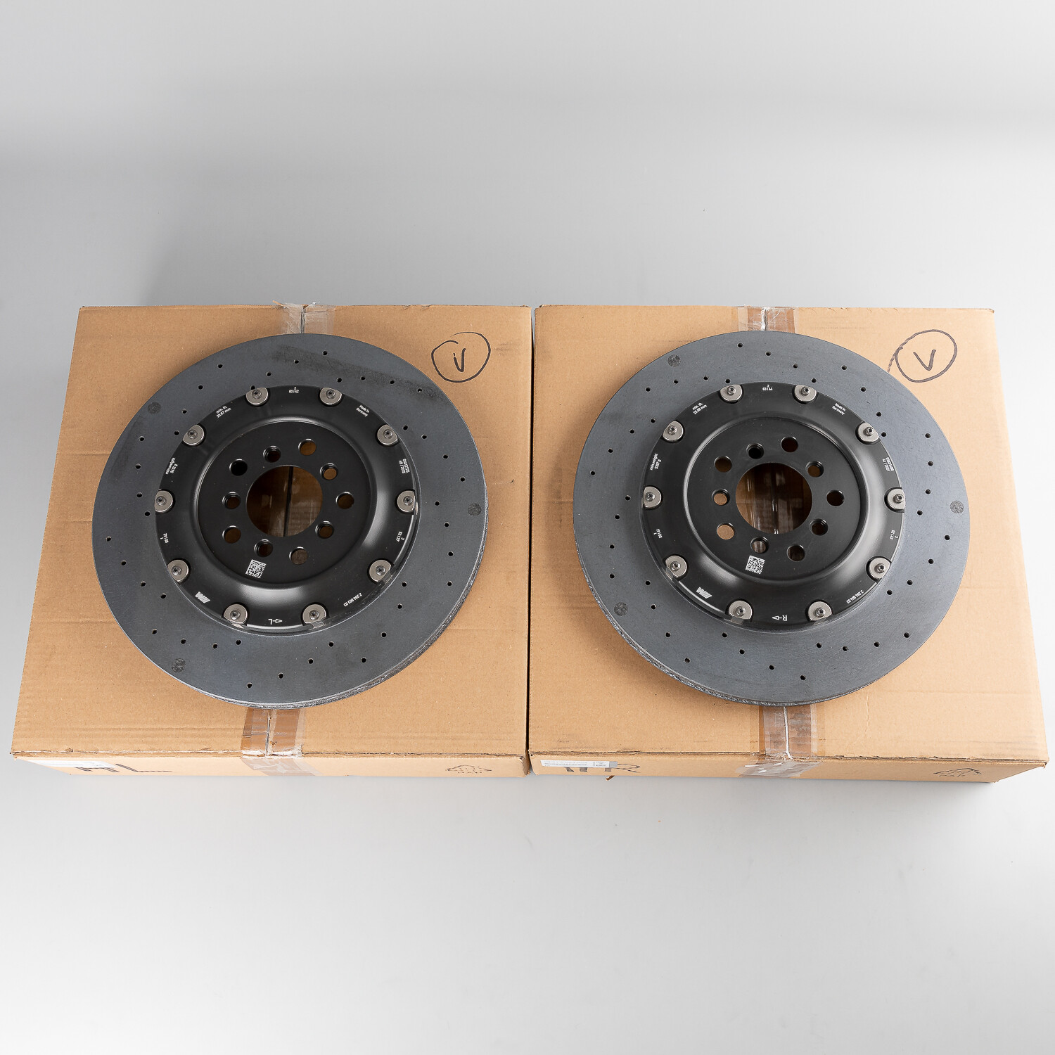 New Rear BMW M5 F10 M6 F06 F12 F13 Carbon ceramic Brake discs pair