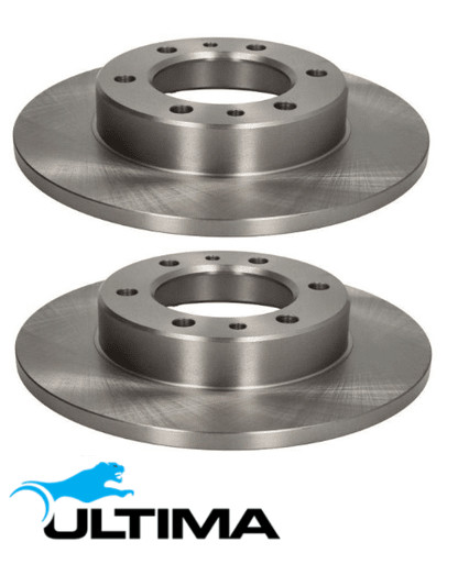 FRONT SOLID DISC BRAKE ROTORS FOR TOYOTA 4RUNNER YN60R 3Y 2.0 I4 15MM STUD HOLES
