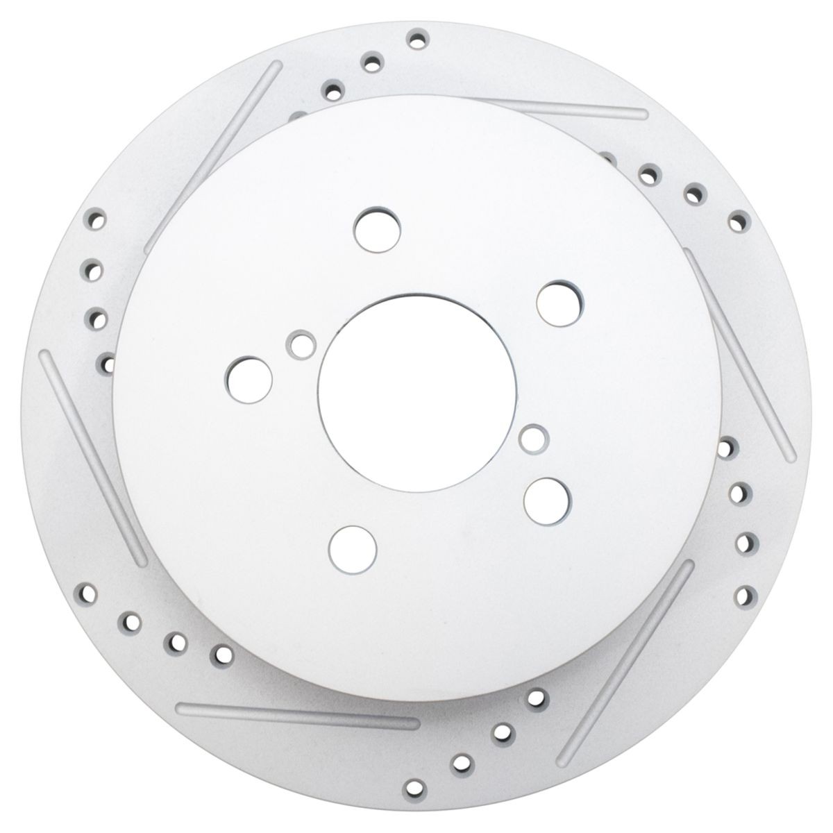 TRQ Performance Brake Rotor Drilled Slotted Rear& Ceramic Pad Kit w/Chemicals