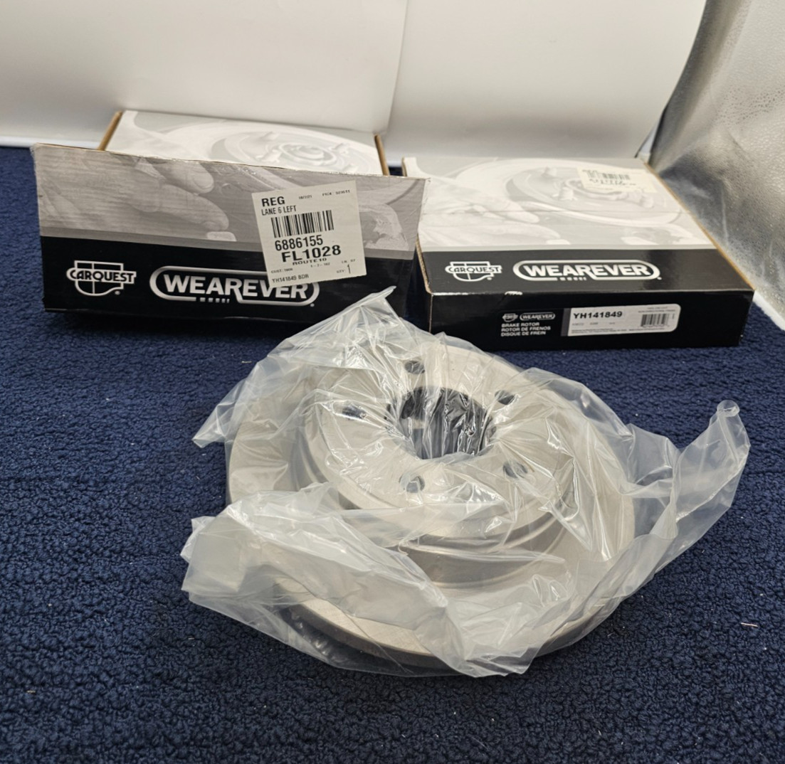 (QTY 2) YH141849 Disc Brake Rotor For Select 93-04 Chrysler Dodge Eagle Models