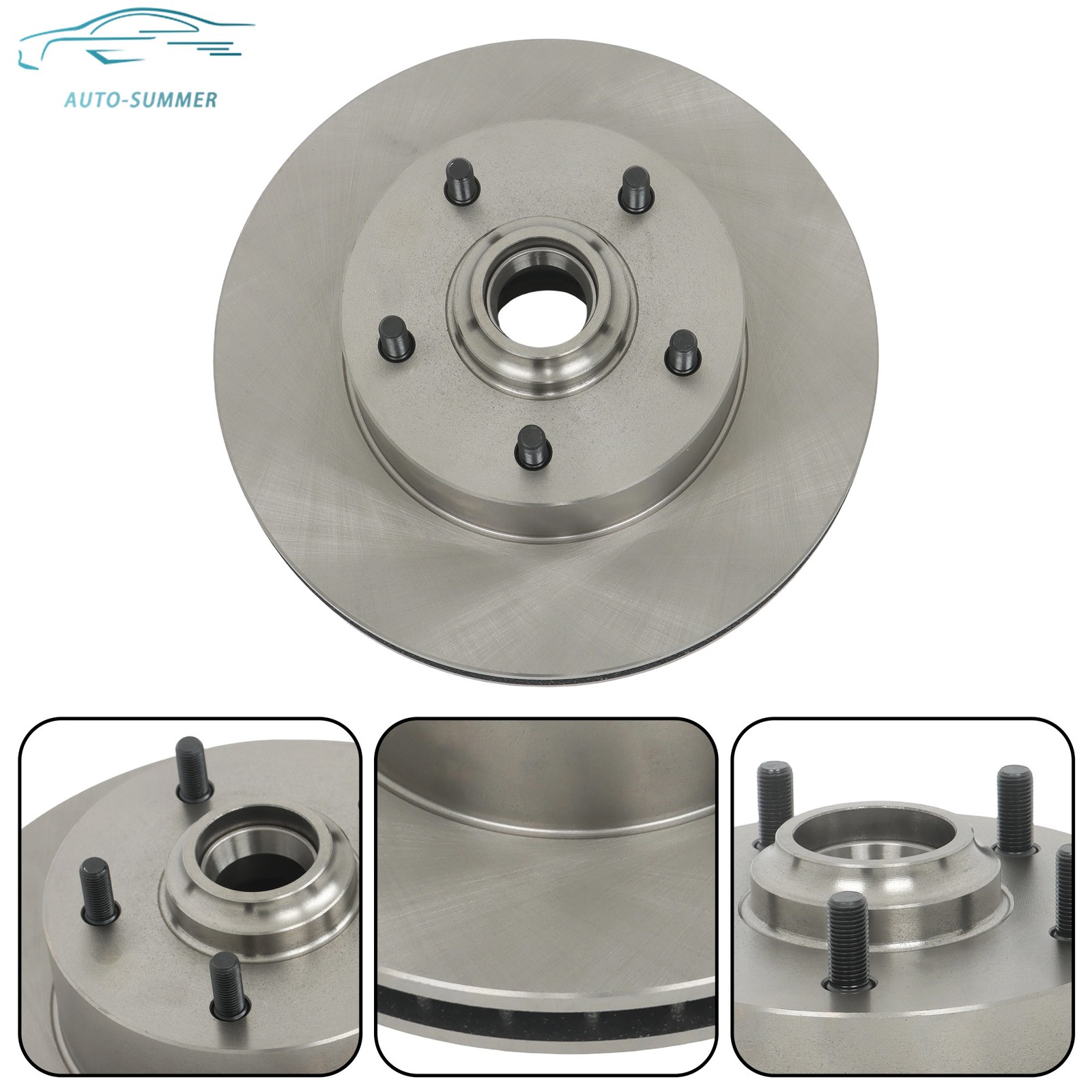 Front Power Disc Brake Conversion Kit Drilled Rotors Set For Chevy Bel Air 55-57