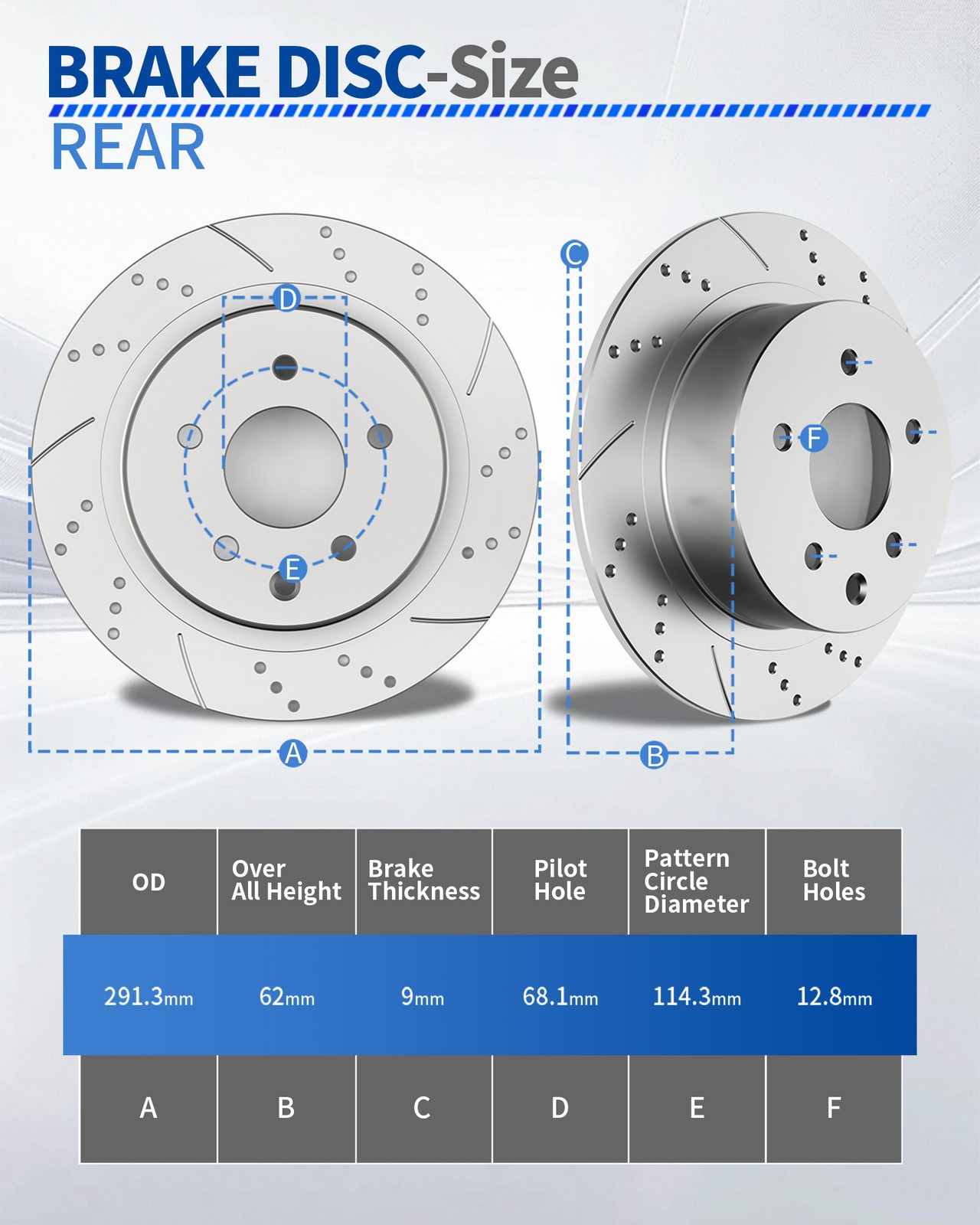 Front & Rear Slotted Brake Rotors Pads fit for Nissan Altima 2013-2020 Brakes