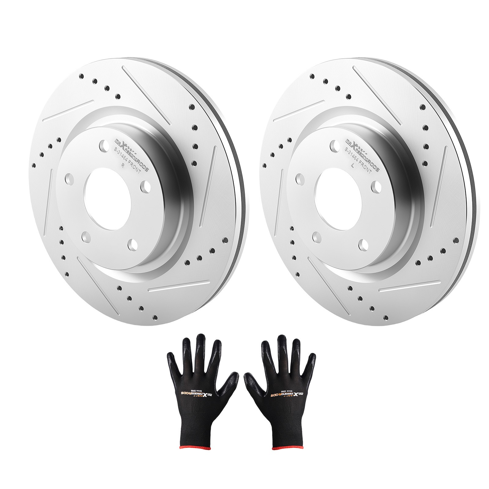 Front Drilled & Slotted Brake Rotors For Nissan Altima 2007 – 2023 S-31464
