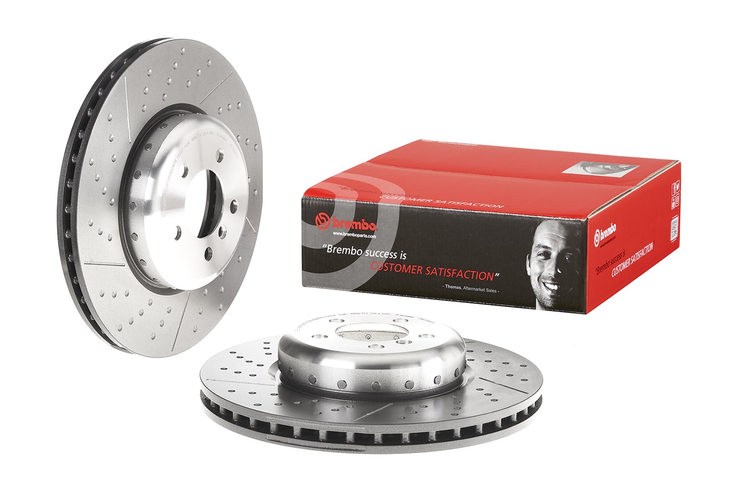 Brembo Front Drilled M Performance Brake Disc Rotor For BMW F30 F32 F33 F34 F36