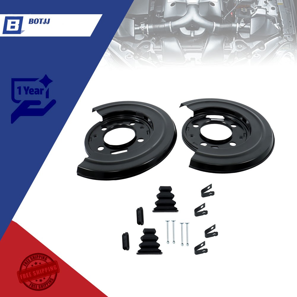 Pair Left & Right Brake Plates Dust Shield For Ford F-250 F-350 F-450 Super Duty