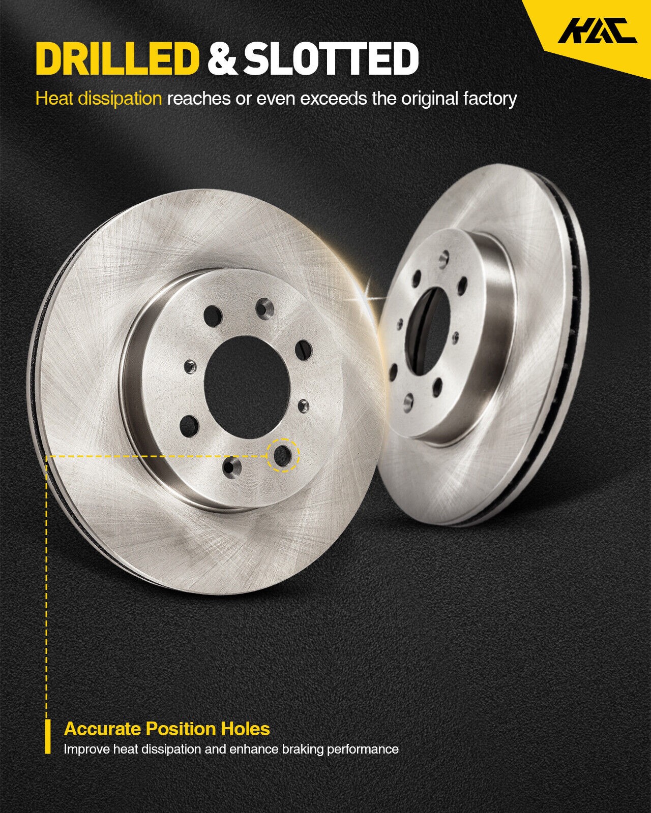 Solid Rear Brake Rotors Fit For 2007-2017 Jeep Wrangler 2018 Jeep Wrangler & JK