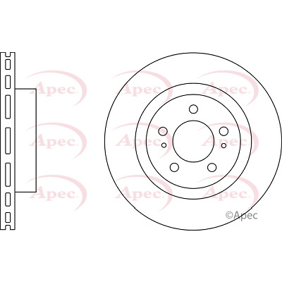 Apec Front Brake Disc DSK2914 – BRAND NEW – GENUINE – 5 YEAR WARRANTY
