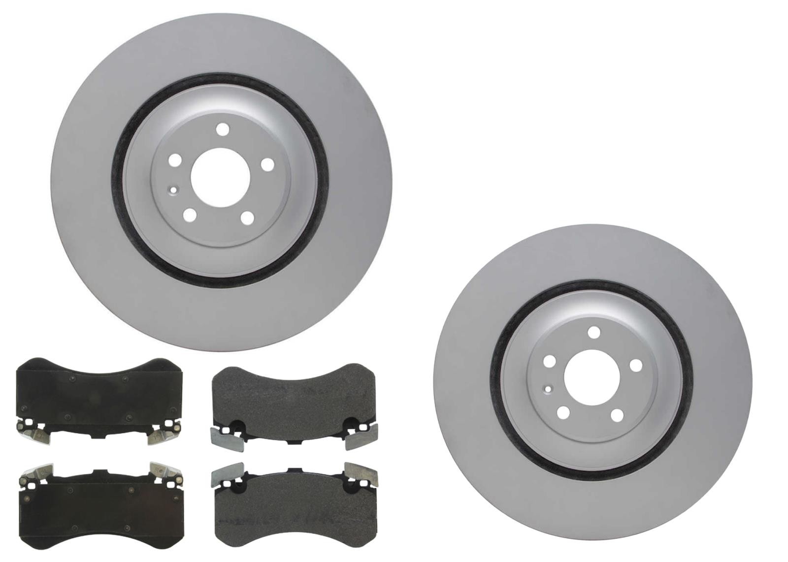 Front Coated Disc Brake Rotors & Pad for Audi S6 S7 S8 2013 2014 2016 2017 2018