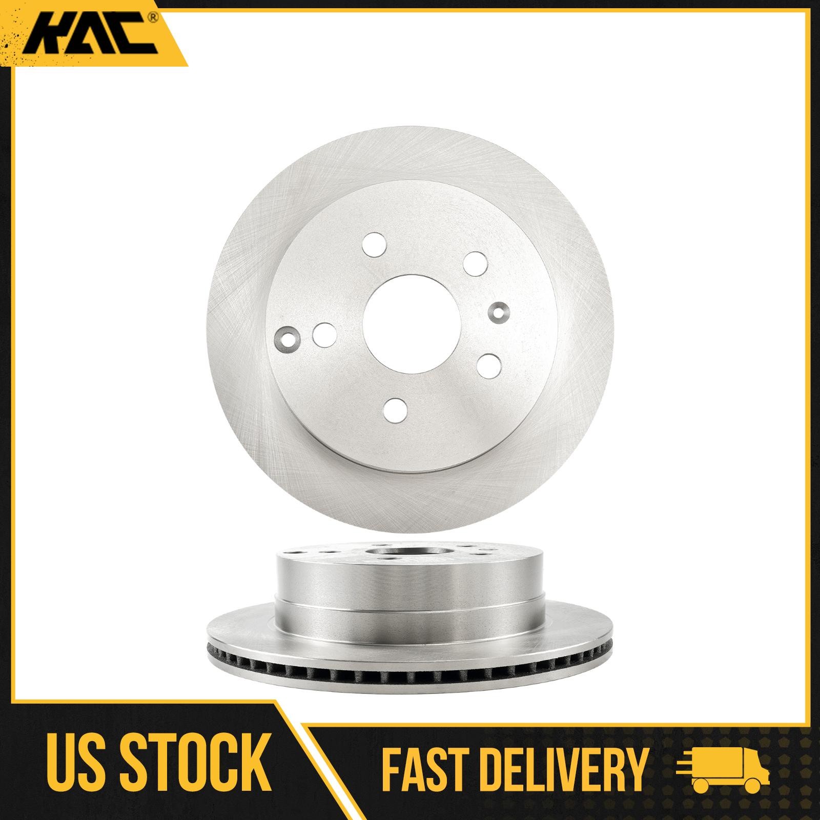 Set of 2 Rear Vented Disc Brake Rotor Fits 2010-2017 Chevrolet Equinox 12066073