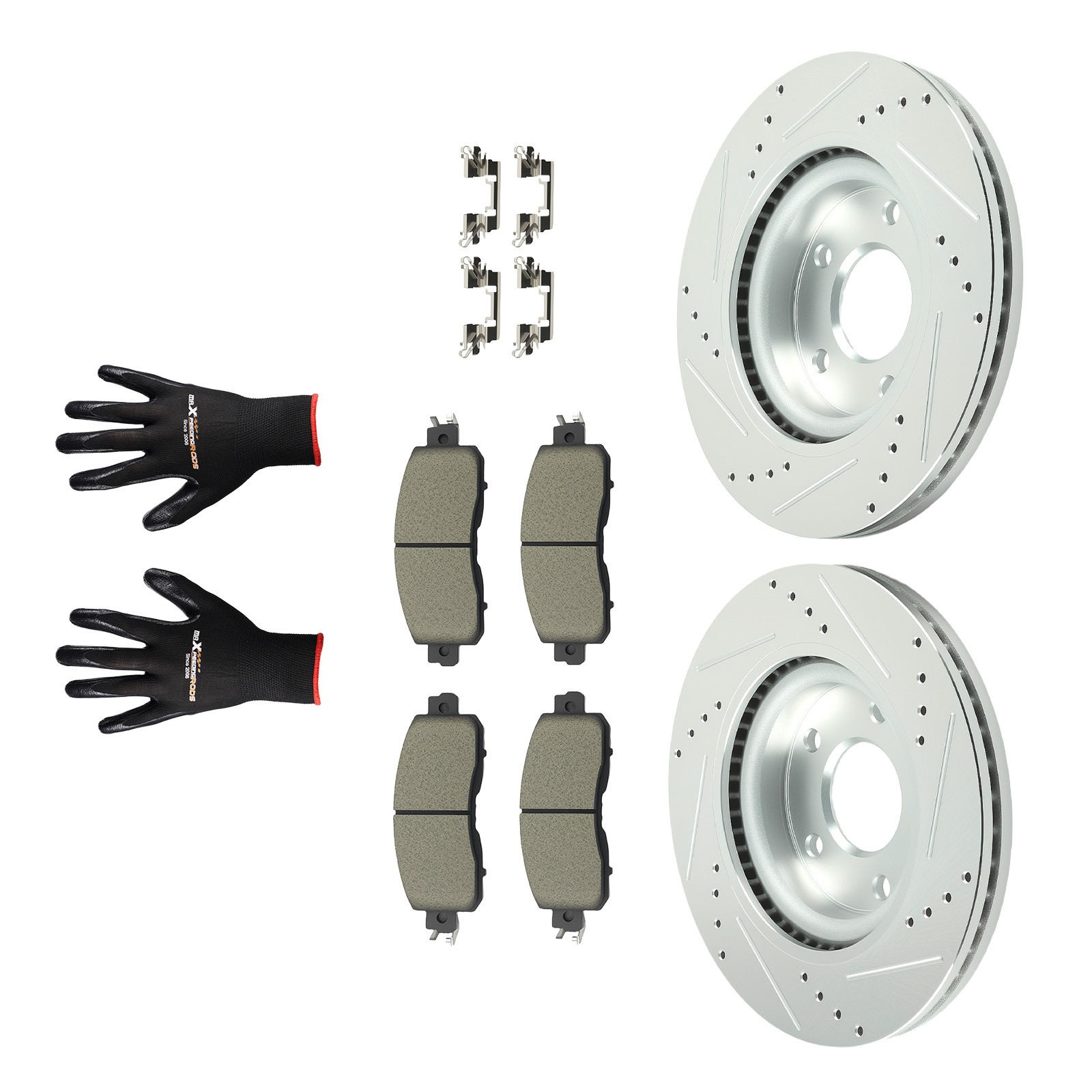 296mm Front Drilled Brake Rotors&Ceramic Pads for Nissan Altima 2013-23 S-31464