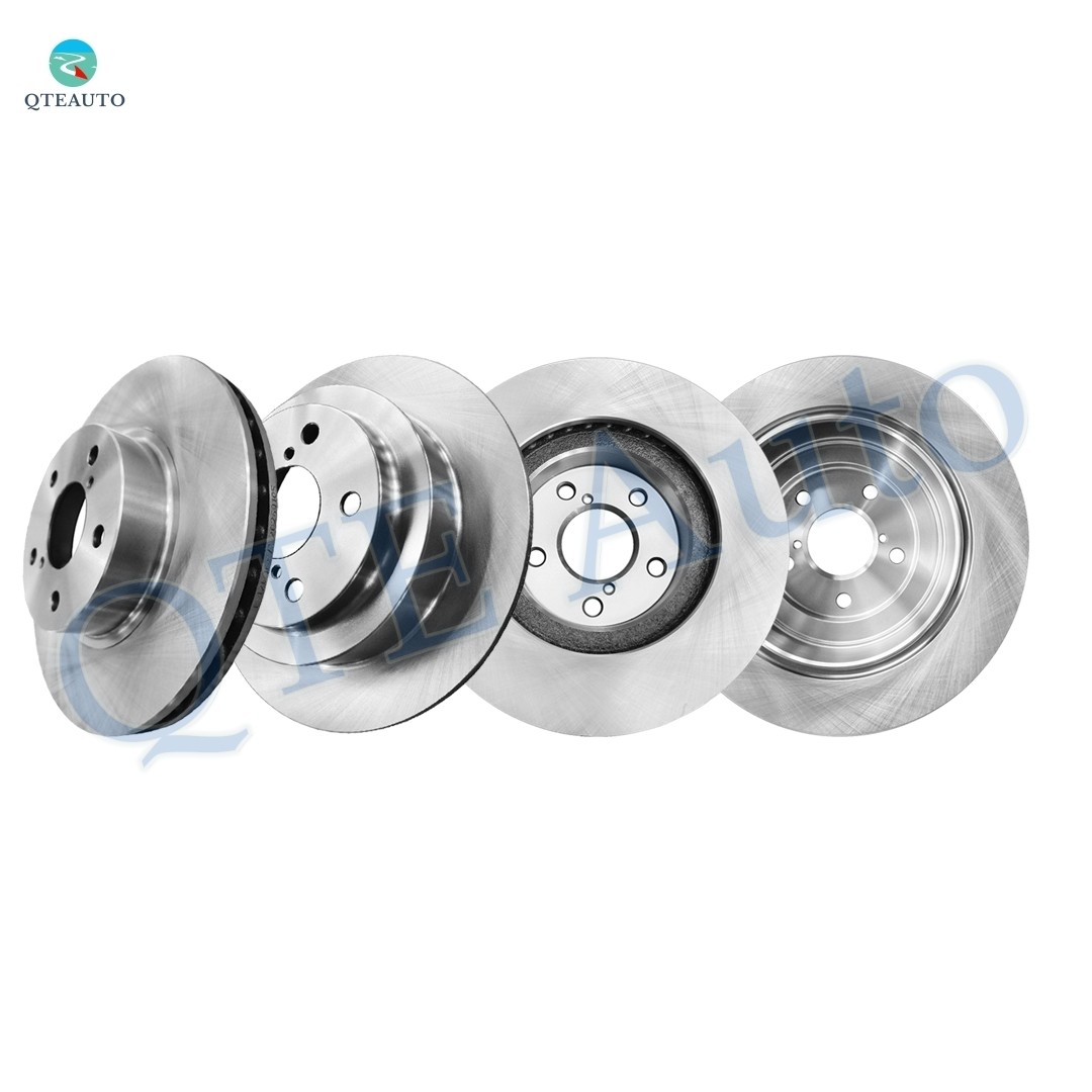 Set of 4 Front 260mm-Rear 265.8mm Brake Disc Rotors For 1990-1999 Subaru Legacy