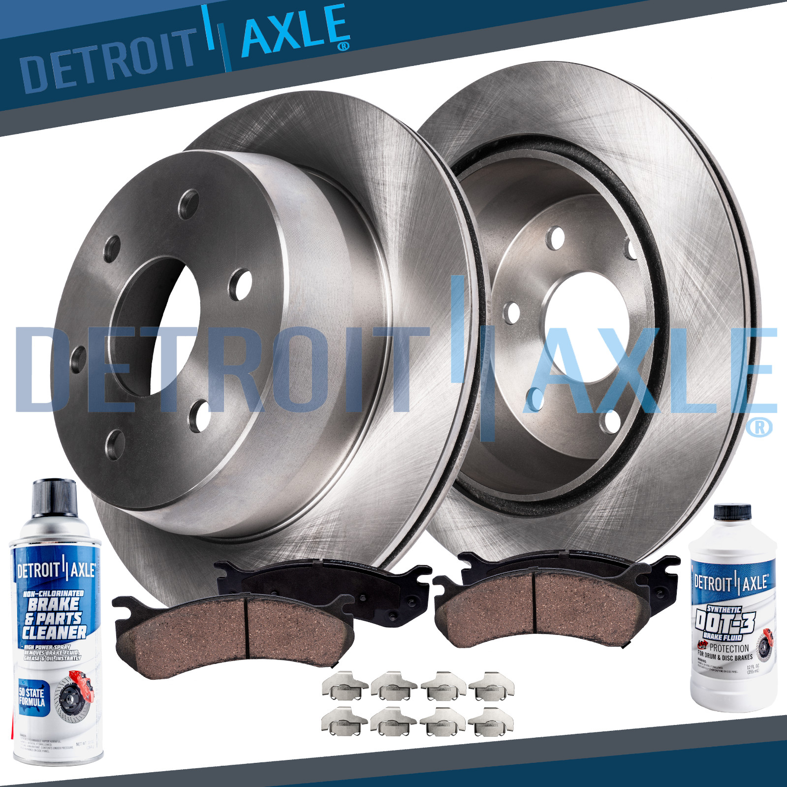 Rear Brake Rotors Ceramic Pads for 2005 – 2013 2014 2015 Nissan Xterra Equator