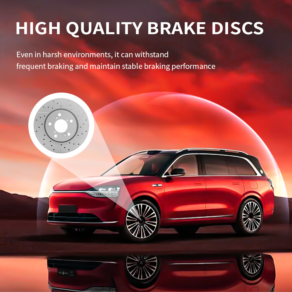 Front & Rear Drilled Slotted Brake Rotors for 2001-2006 Acura MDX Honda Pilot
