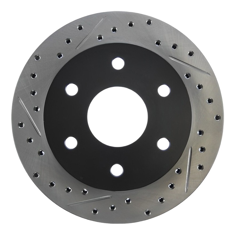 Front Right & Left Drilled-Slotted Disc Brake Rotors For Cadillac Escalade 00-99