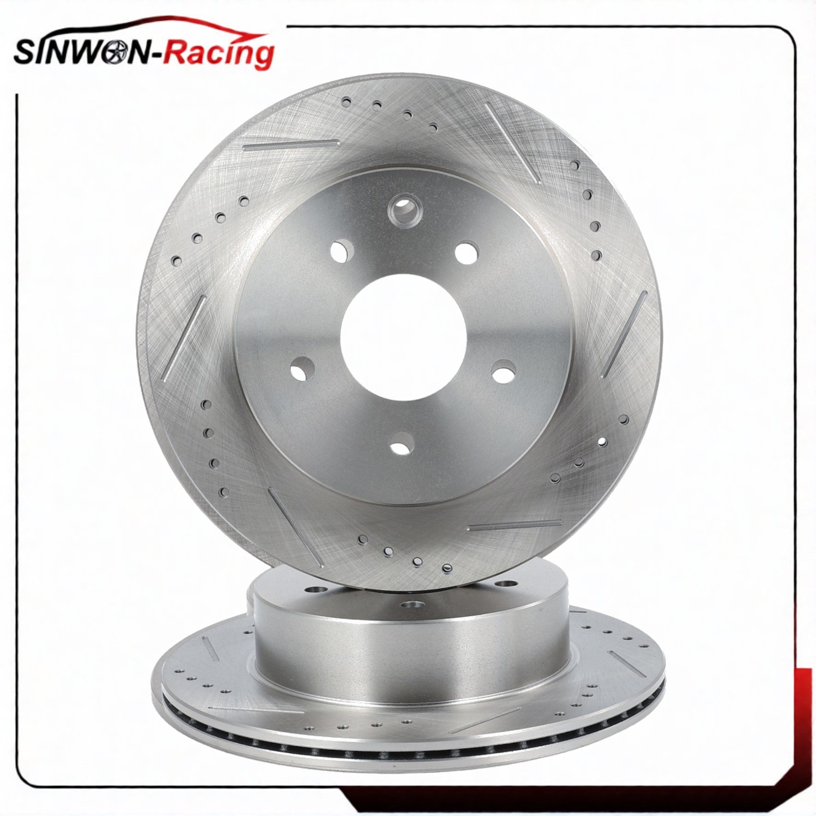11.5″ Rear Drilled Brake Rotors For Nissan Rogue 350Z Juke Leaf For Infiniti G35