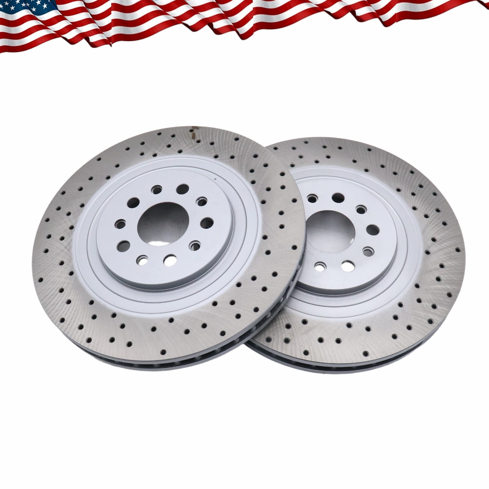 2x High-Quality Front Brake Disc Fits Maserati Ghibli Quattroporte Brake Rotors