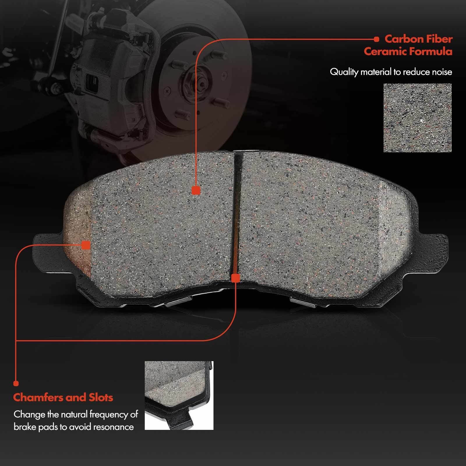 Front Drilled Rotor & Ceramic Brake Pads for Mitsubishi Dodge Caliber Chrysler