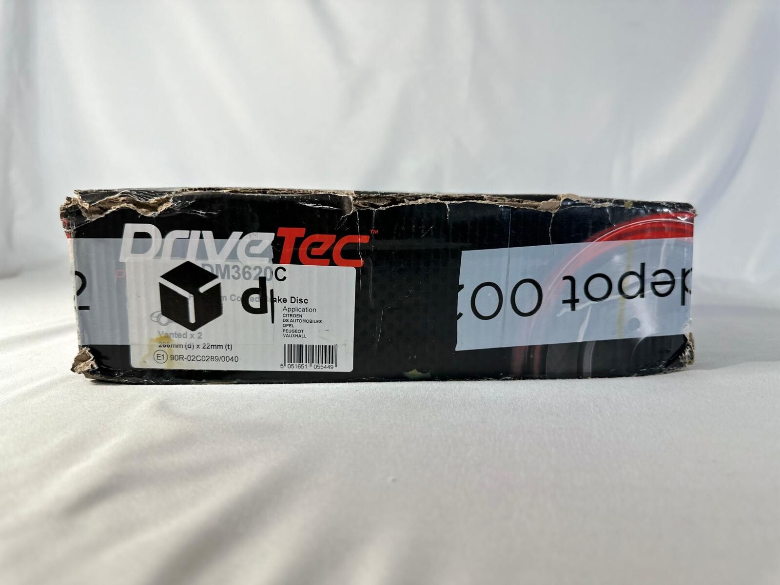 DriveTec DM3620C Vented Brake Disc – 266mm Diameter, 22mm Thickness | New