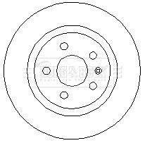 2x Brake Discs Pair Solid Rear 264mm BBD4729 Borg & Beck Set 569418 93190227 New
