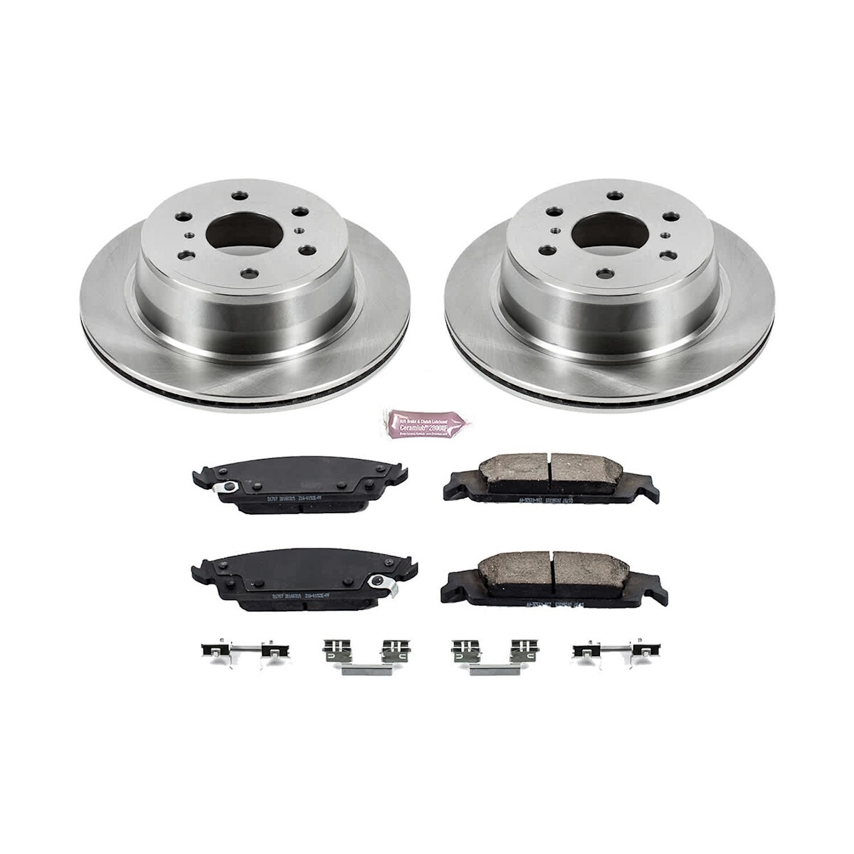 KOE6560 Powerstop Brake Disc and Pad Kits 4-Wheel Set Front & Rear for Chevy