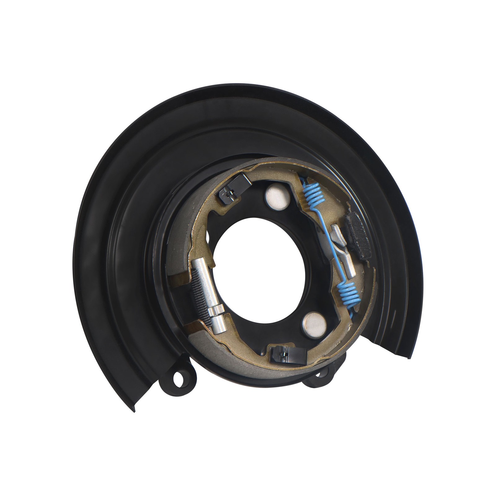 Rear Left Parking Brake Assy w/ Loaded Backing Plate for Ford F-250 Super Duty