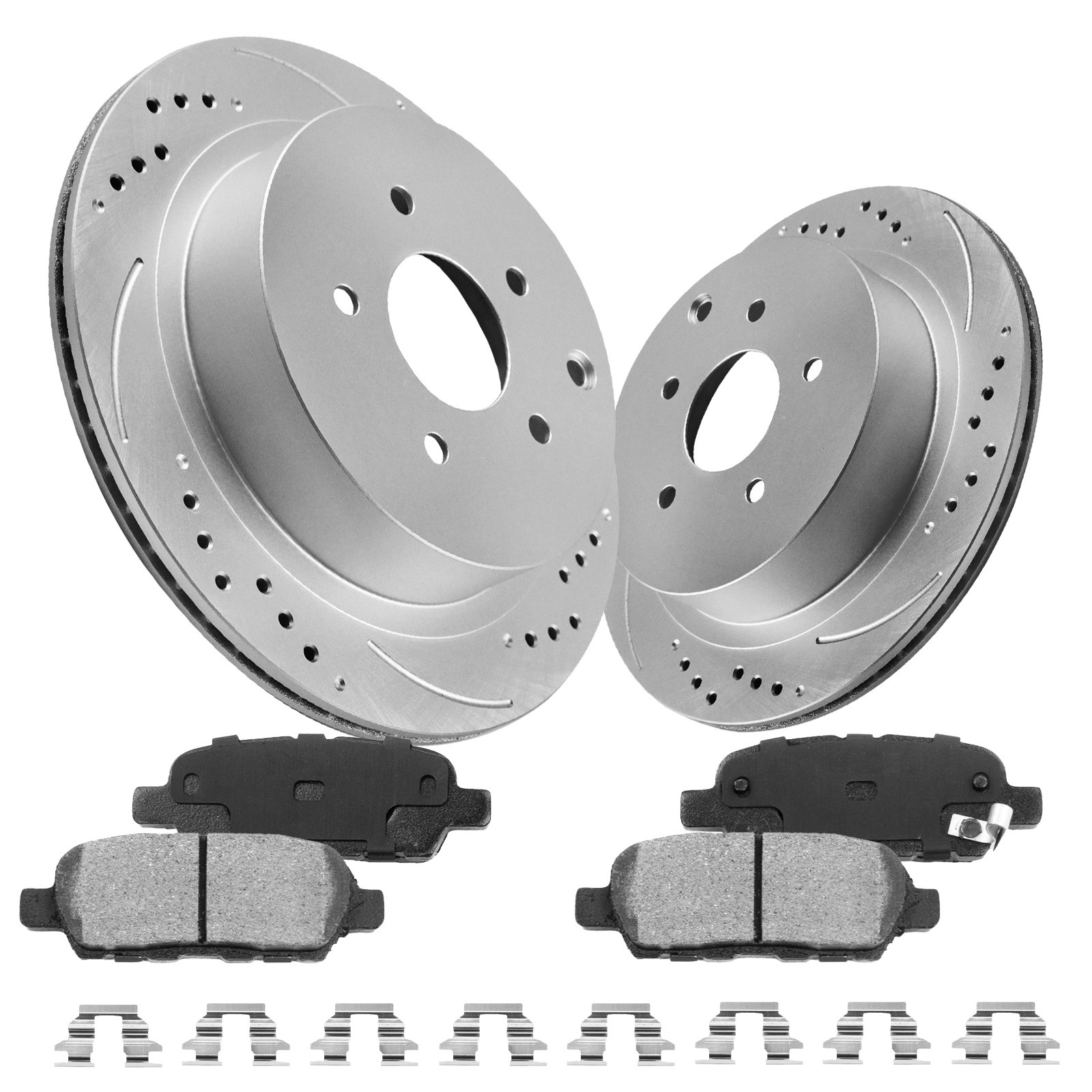 Rear Brake Rotors Ceramic Pads for Nissan Murano Pathfinder INFINITI QX60