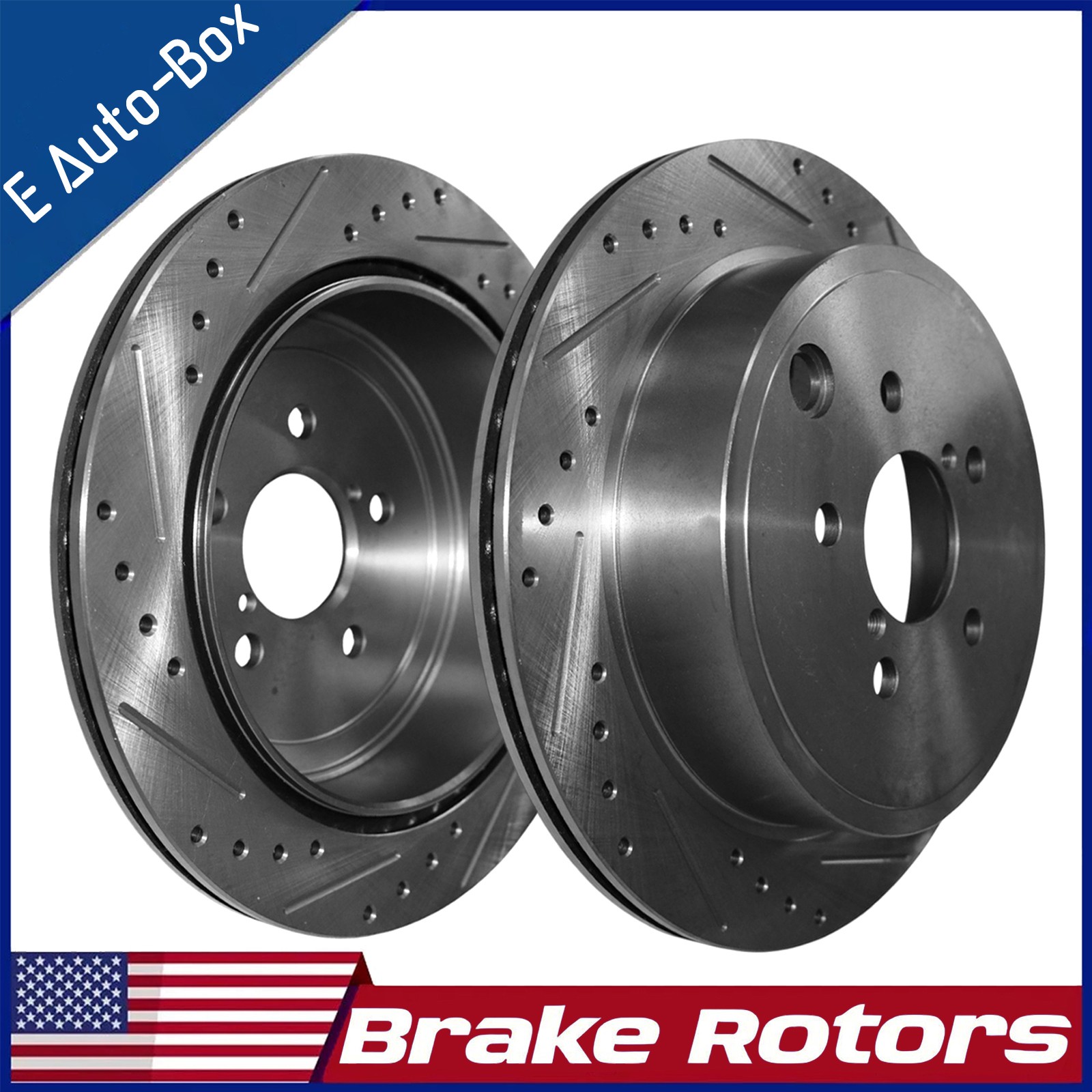 11.20″ Rear Drilled & Slotted Disc Brake Rotors for Mini Cooper 2014-2019 1.5L