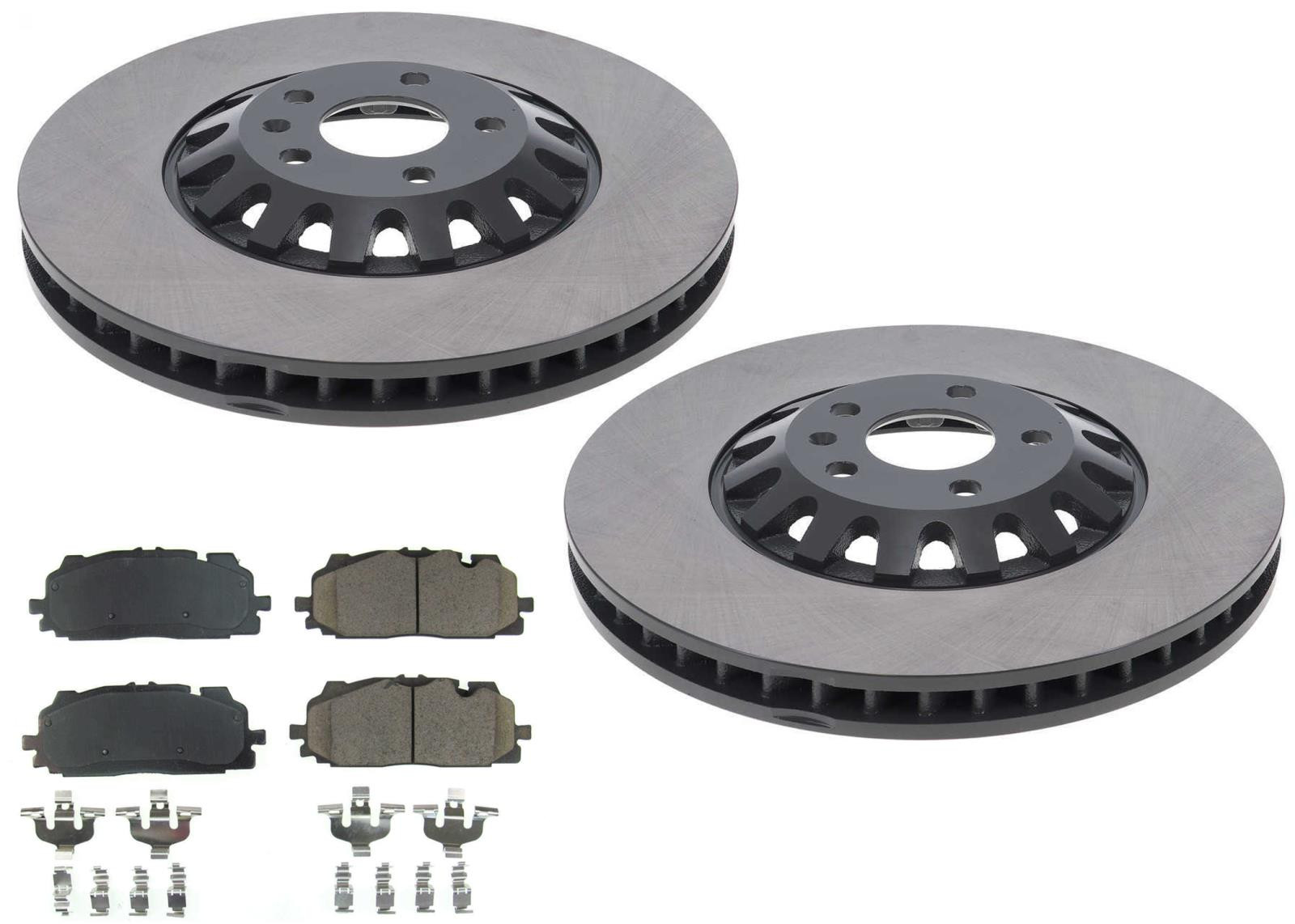 Coated Front Disc Brake Rotors Pads For Audi A6 Allroad 2020 2021 2022 2024