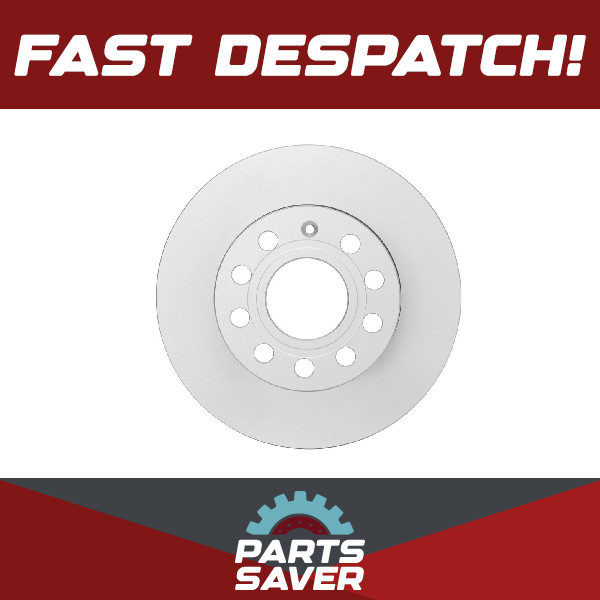 2x Brake Discs Pair Solid fits AUDI A3 8P1, 8PA Rear 2.0 2.0D 03 to 08 256mm Set