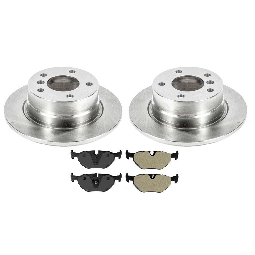 Fits 2003-2005 for BMW Z4 2.5L Rear Disc Brake Rotors & Brake Pads