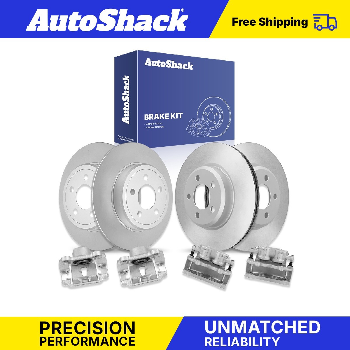 Front Rear Brake Rotors Calipers for Chrysler, 300 2006-2010, RWD V6 3.5L