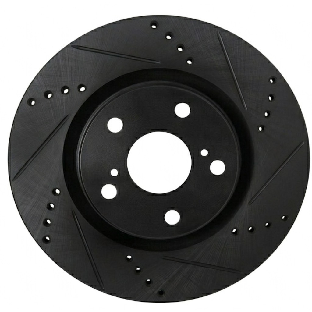 For Chevy Camaro 2021 2022 2023 2024 Rotor Set | Black | Drilled And Slotted