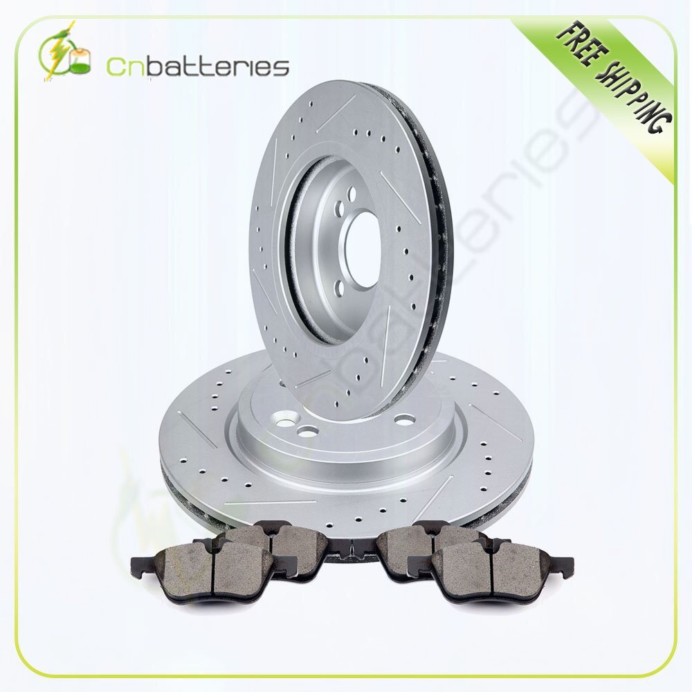 Front Brake Rotors And Ceramic Pads For Mini Cooper 2002-2006