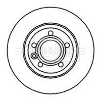 2x Brake Discs Pair Solid fits VW SHARAN 7M 1.9D Rear 95 to 10 268mm Set B&B New